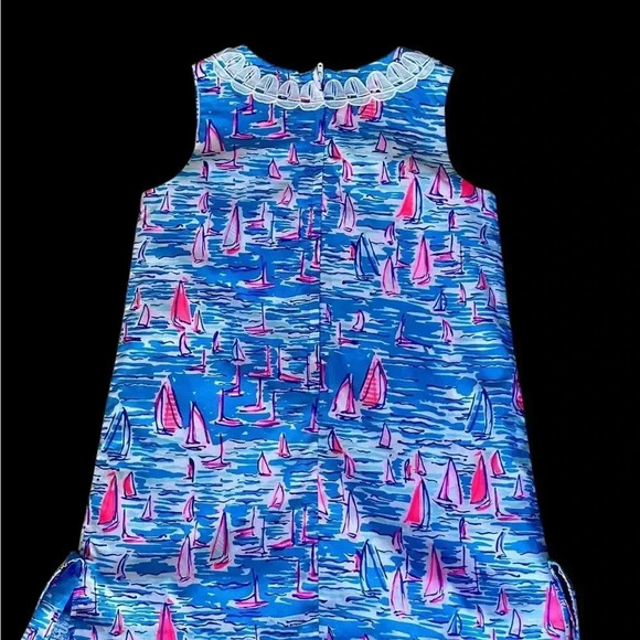 NWT Lilly Pulitzer Boatlicious Nautical Shift Dress Girls Dress Size 7 - Picture 6 of 11